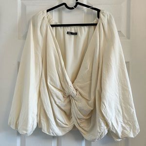 Zara Cropped Knot Top